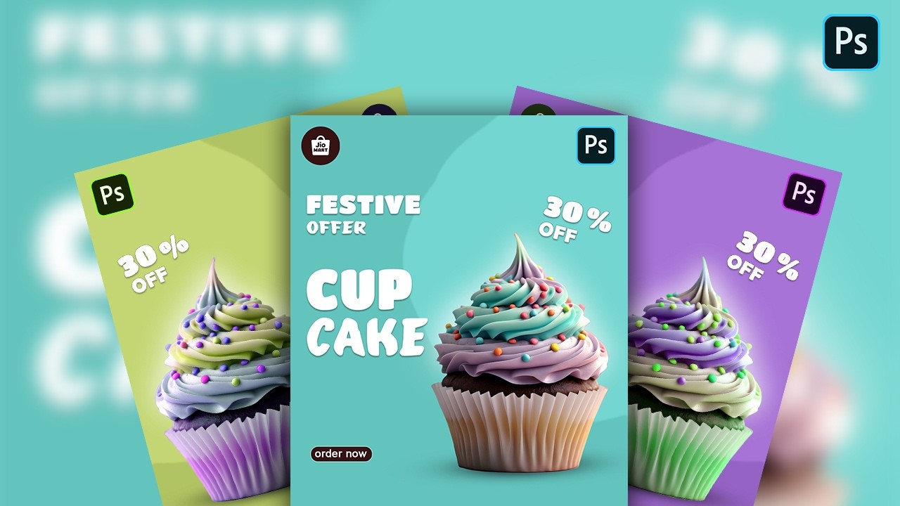CREATIVE FOOD POSTER DESIGN IN PHOTOSHOP / POSTER DESIGN / HDR GRAPHIC