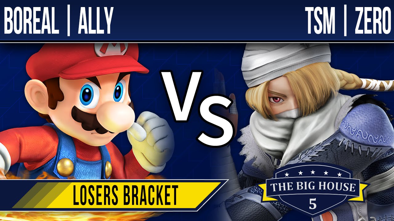 TBH5 Smash 4 - Boreal | Ally (Mario) vs TSM | ZeRo (Sheik) - Losers Bracket