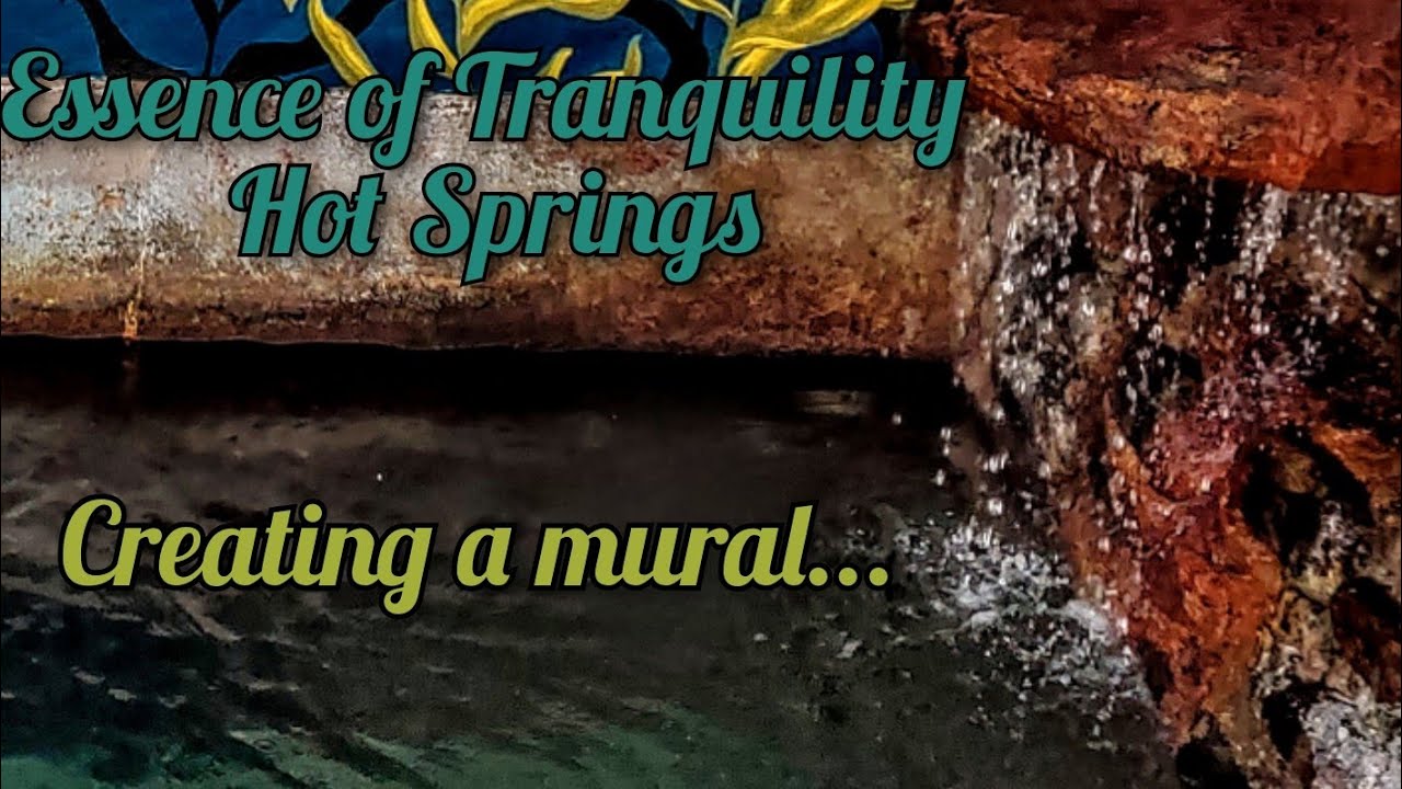 Doing a Little Mural at Essence of Tranquility hot springs in Safford, AZ