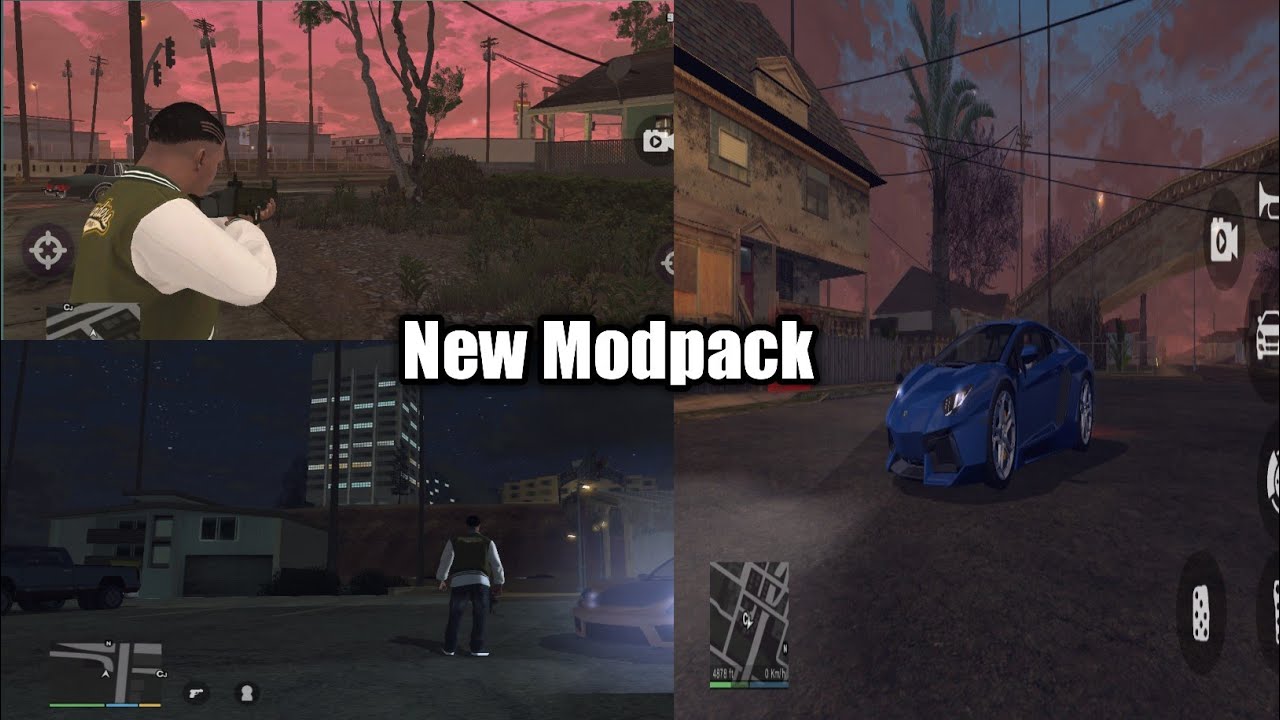 GTA SA ANDROID MOAPACK FULL GTA V #modpackgtasa