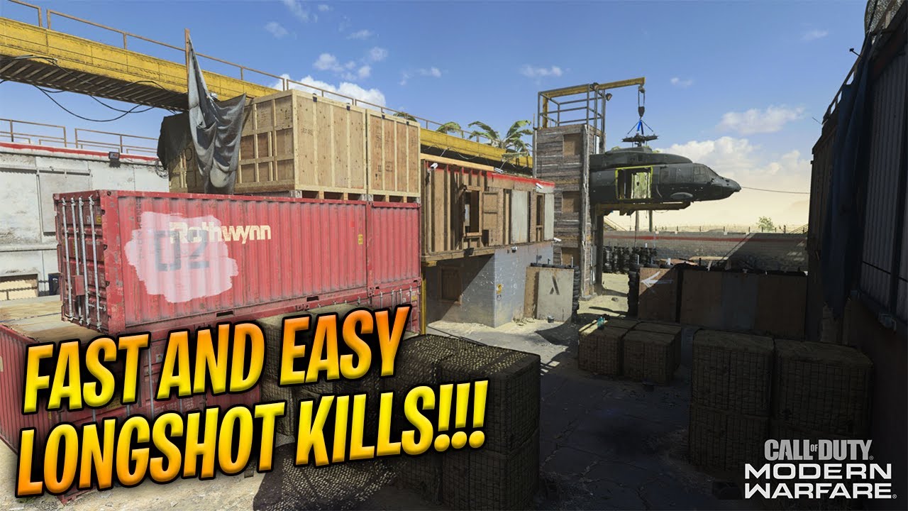 HOW TO GET LONGSHOT KILLS ON SHOOTHOUSE! FAST AND EASY LONGSHOTS! SEASON 5 GUIDE! (Modern Warfare )