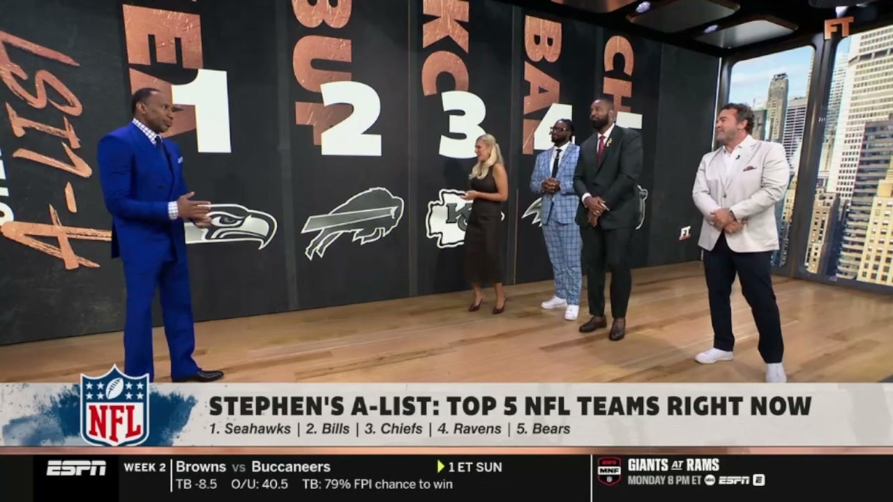 FIRST TAKE | Bills are best team in NFL after Week 1! - Jeff take down Stephen's A-List: #3.Chiefs?