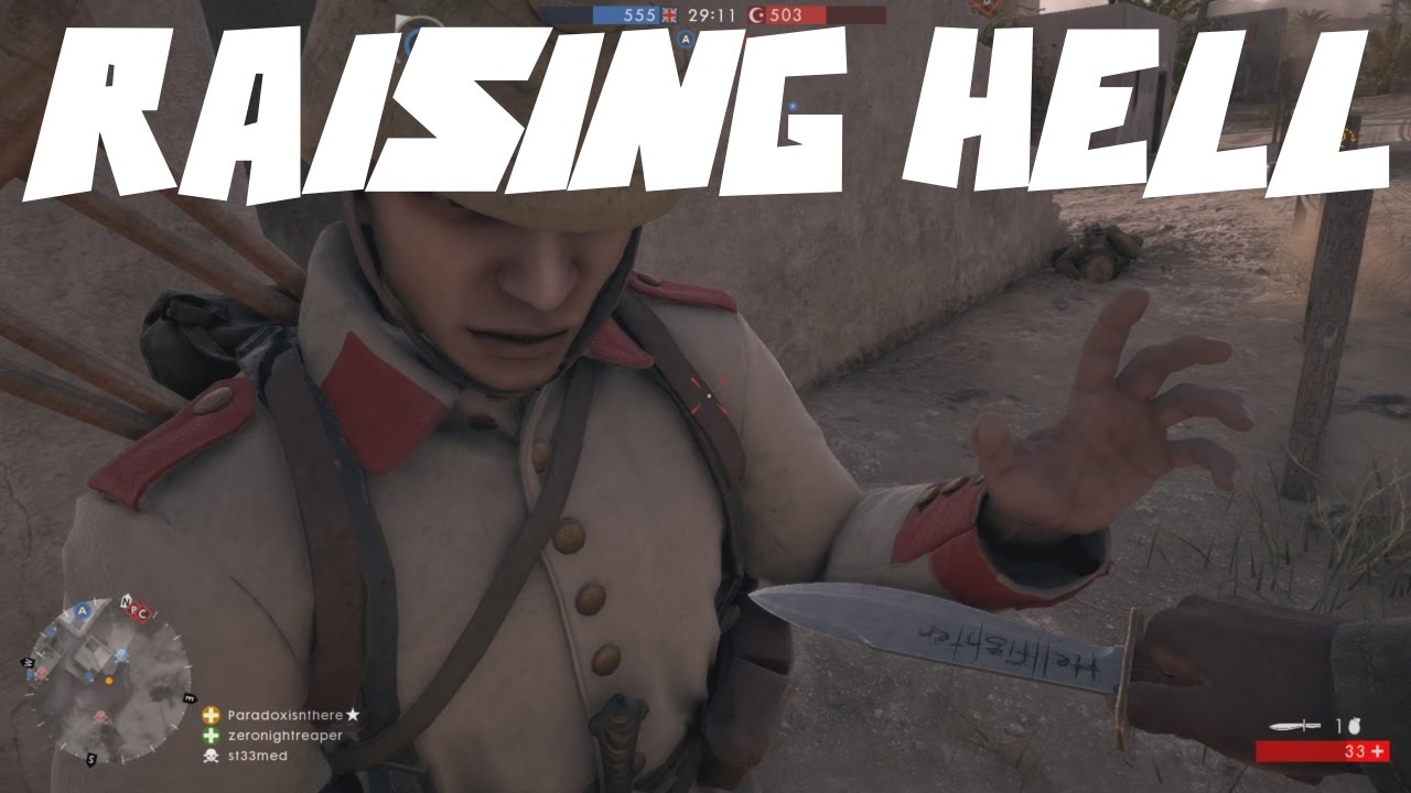 RAISING HELL | Battlefield 1 Melee Only Gameplay