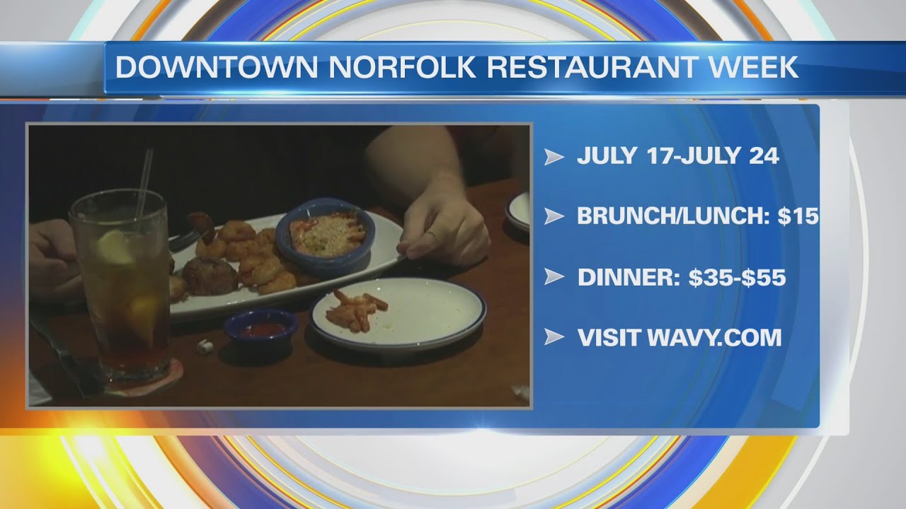 Downtown Norfolk Restaurant Week returns this summer