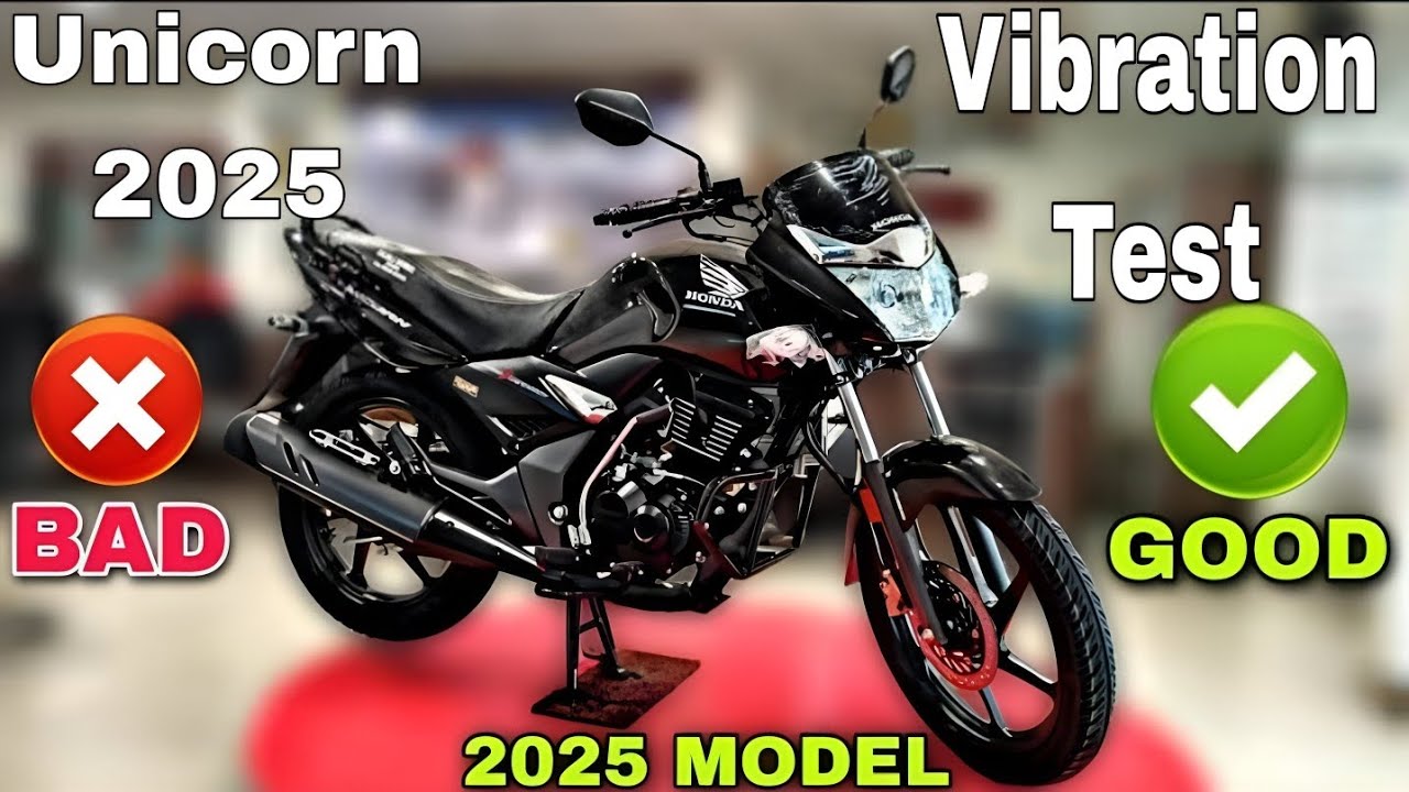 Honda Unicorn 2025 Vibration Test || Honda || #hondaunicorn #vibration