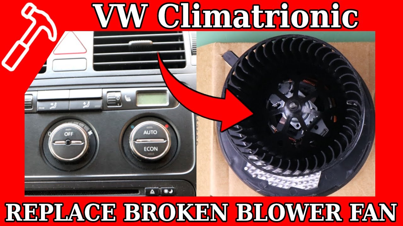 VW Touran - Replace broken blower fan - Climatronic repair