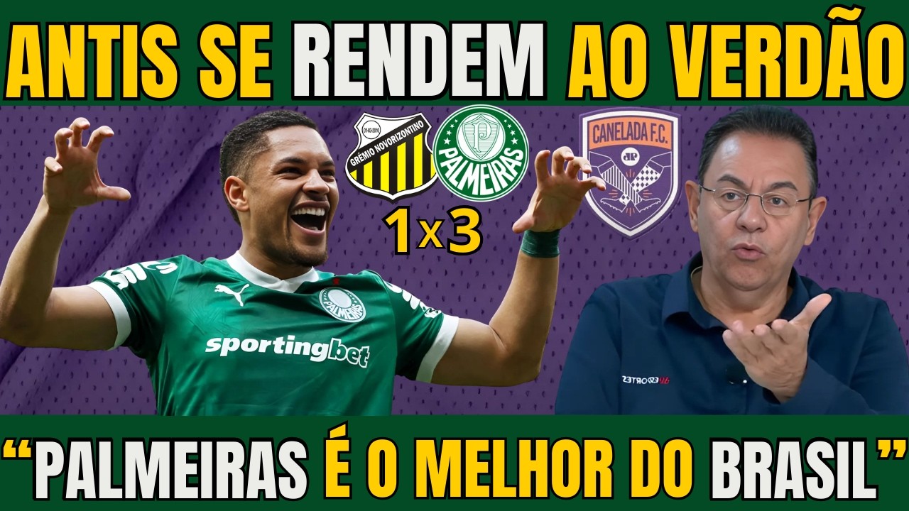 CANELADA! ANTIS SE RENDEM AO VERDÃO E CRAVAM QUE HOJE O PALMEIRAS JOGA O MELHOR FUTEBOL DO BRASIL