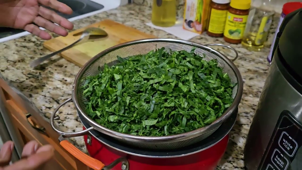 How to make Palak with chicken