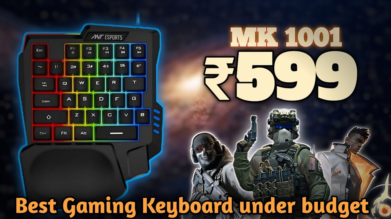 Best One Hand Gaming Keyboard Just 599₹ | For All Bettle Ground Players 2025