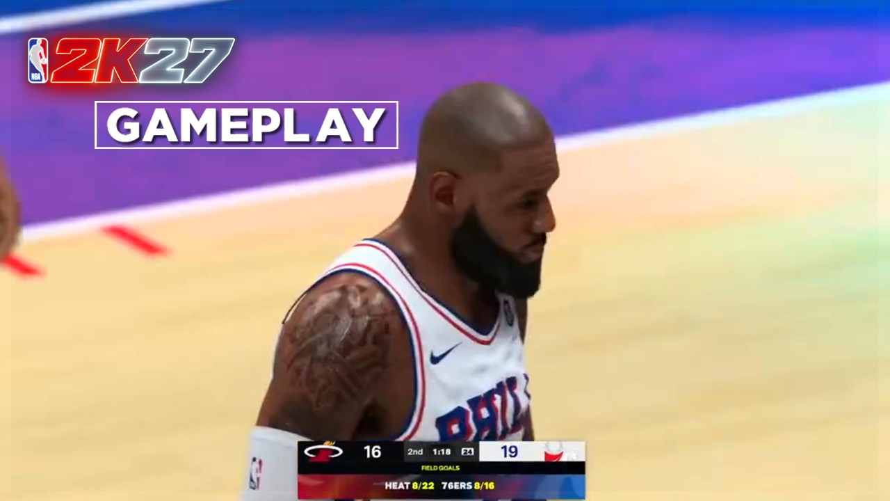 NBA 2K27 (PS5): SIXERS против HEAT | KNICKS против SPURS | 20 минут игрового процесса!