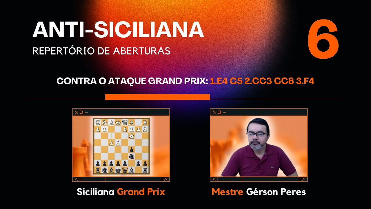 ANTI-SICILIANA: COMO ENFRENTAR O ATAQUE GRAND PRIX? | MESTRE G&Eacute;RSON PERES