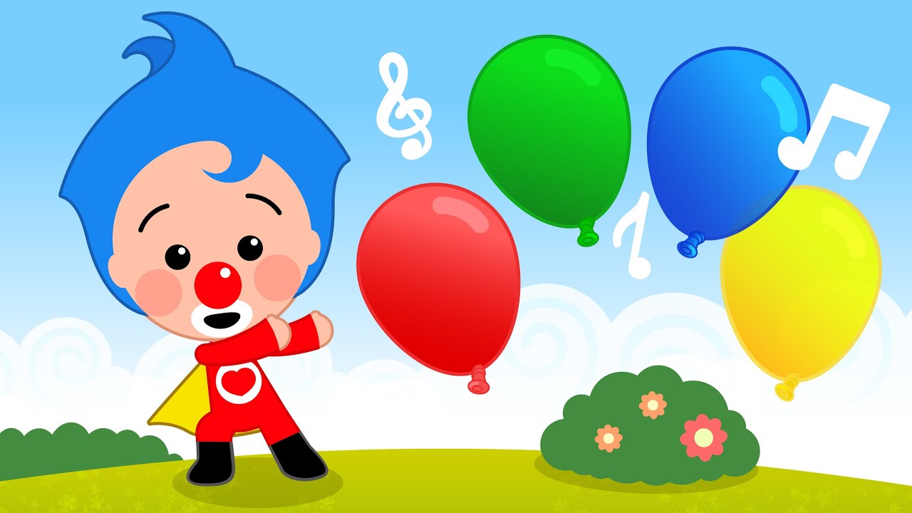La Canción de los Globos ♫ Y Muchas Más Canciones Infantiles (7 Min) ♫ Plim Plim