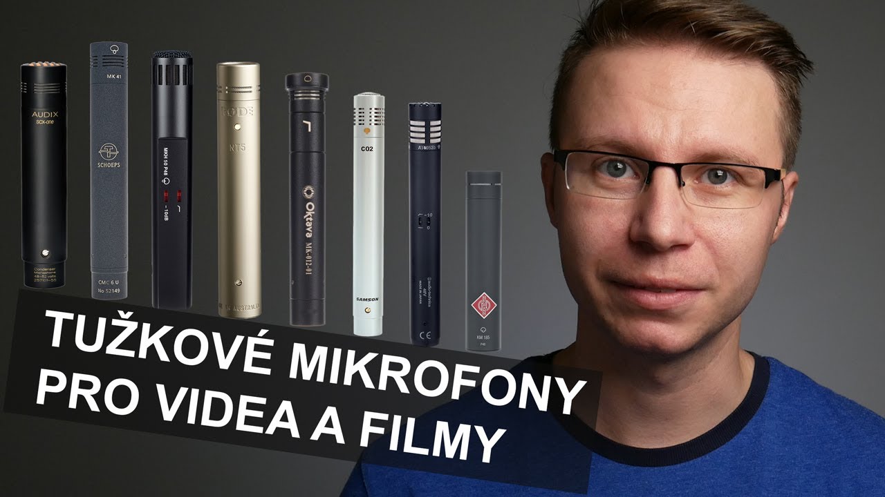 Nejvhodnější tužkové mikrofony pro videa a filmy když nahráváte uvnitř