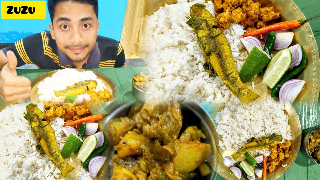 😍Spicy chicken and fish🐟 with rice 🍚🌾||@BikashRay-b7p #mukbang #naga_mukbang_channel #facebook #food