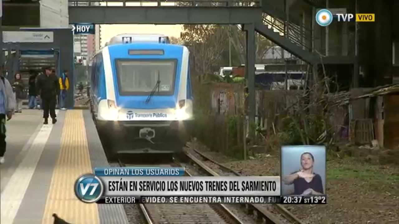 Visión 7 - Están en servicio los nuevos trenes del Sarmiento
