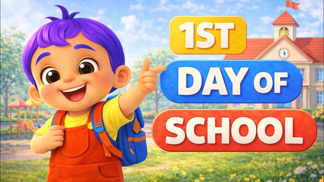 Ist Day Of School 🏫 Mimi Boy School chla/Hindi Poem / School rhyme /Kinder School 