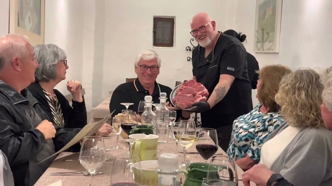 Dinner in Pienza (Tuscany)