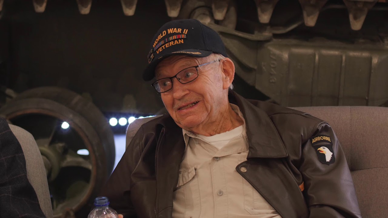 Veterans at the Bastogne War Museum, living memory of the Ardennes (Belgium)
