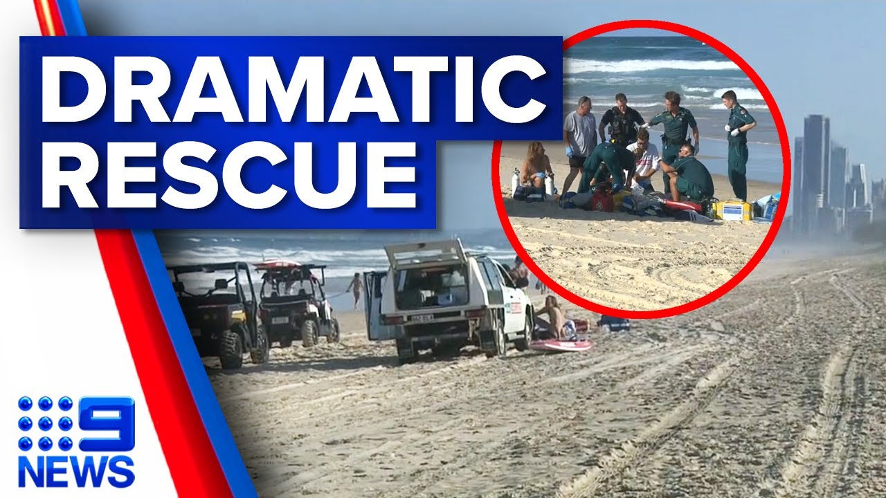 One man dead, two saved from Gold Coast surf | 9 News Australia