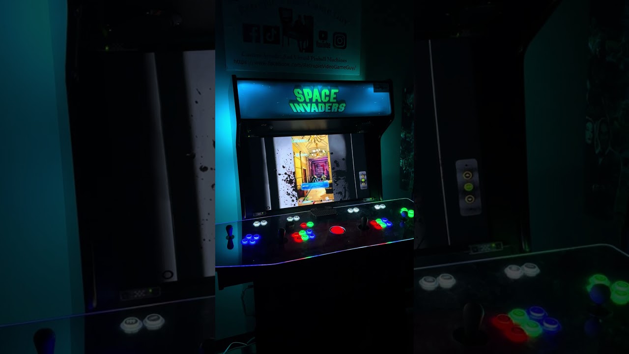 Elevator Action Invasion Light Gun Game From Retropie Video Game Guy 🇨🇦 32" Full Size Arcade