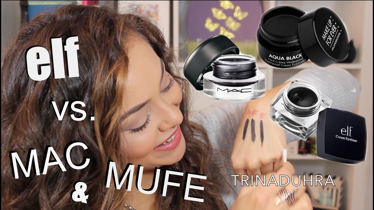 ELF vs MAC & Makeup Forever Eyeliners - TrinaDuhra