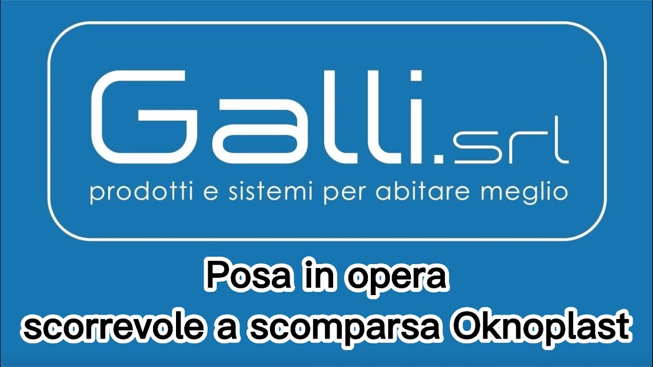 Posa in opera scorrevole a scomparsa Oknoplast