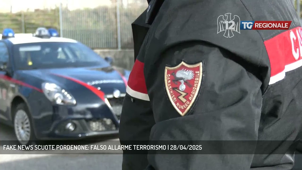 FAKE NEWS SCUOTE PORDENONE: FALSO ALLARME TERRORISMO | 28/04/2025