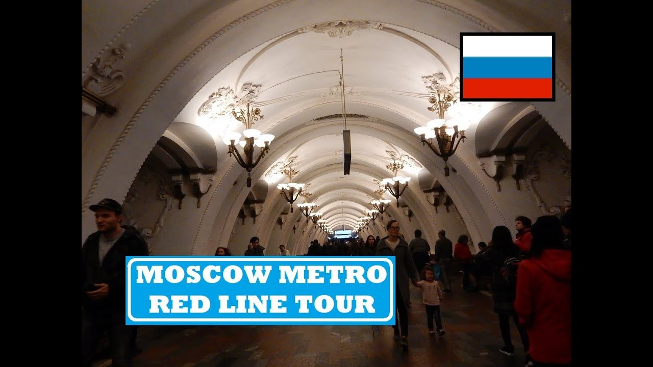 Moscow Metro - The 1st Moscow Metro Line Built - Original Retro 1930s "Peoples Palace" Red Line Tour