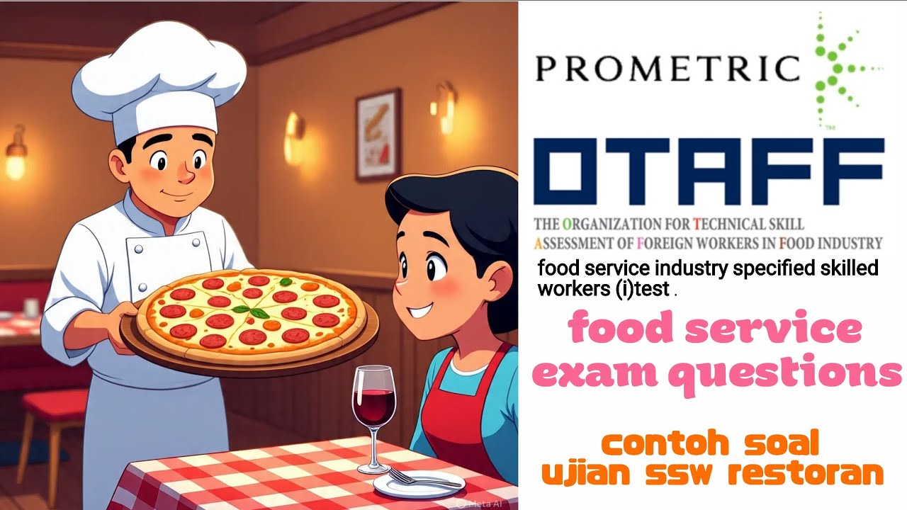 food service exam questions tokutei ginou || soal ujian ssw restoran ||27