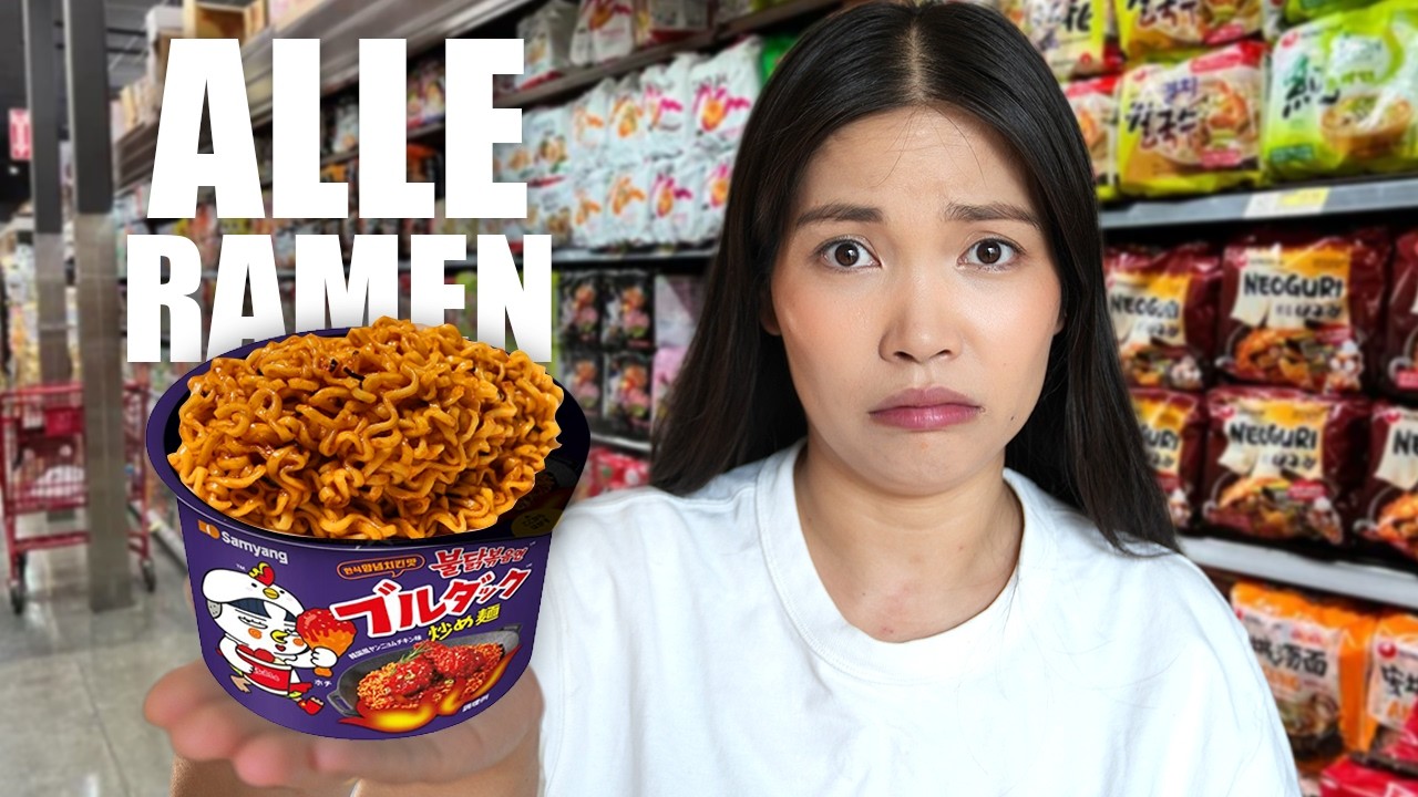 ich teste ALLE Instant Ramen (welche sind wirklich gut?)