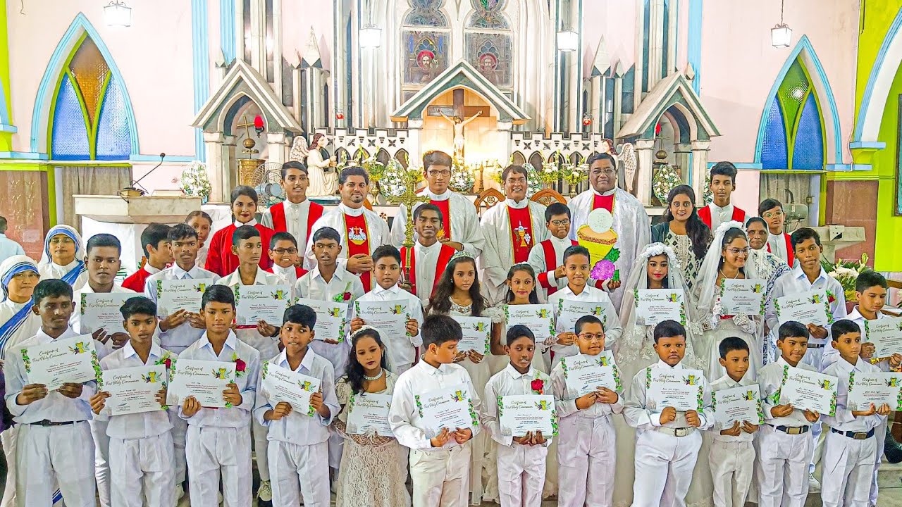 First Holy communion 2023 at St Teresa's Church #church #holycommunion #holymass #sundaymass