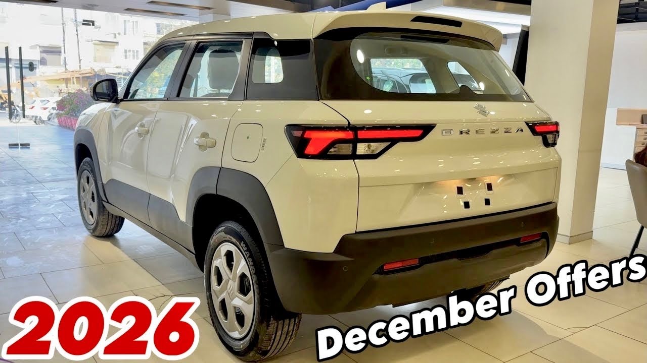 2026 NEW BREZZA LXI Year End Sale Model | NEW Maruti Suzuki Brezza Base Model White Colour Review 