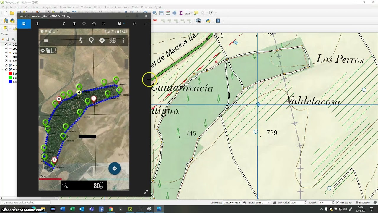 IMPORTAR UN TRACK CREADO CON IGP APP  A GOOGLE EARTH Y QGIS 2 DE 2
