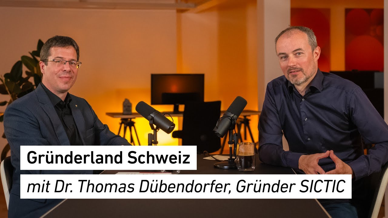 Talk: Gründerland Schweiz mit Dr. Thomas Dübendorfer