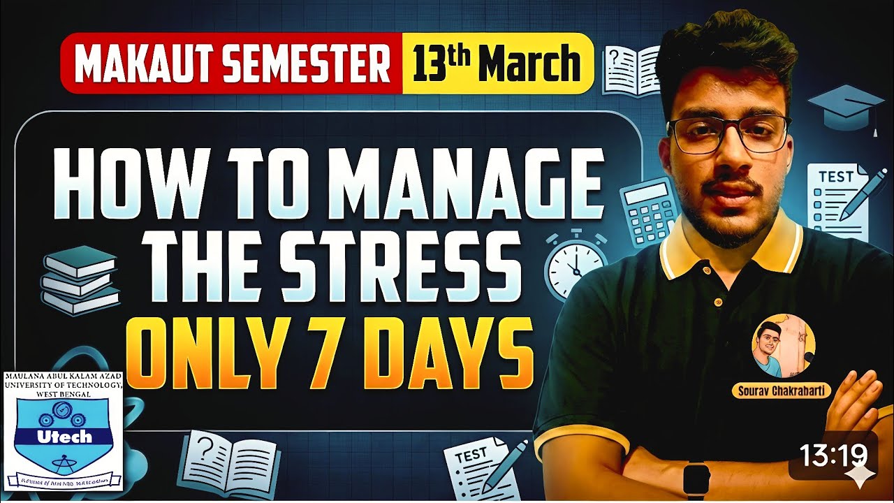 #makaut🛑How to manage the PRESSURE of MAKAUT SEMESTER EXAM❓😓#makautsemester #alert 