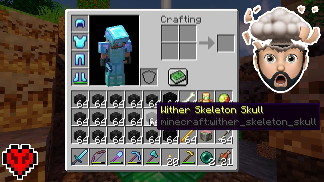 WITHER SKELETON SKULL FARM!! | Minecraft Hardcore