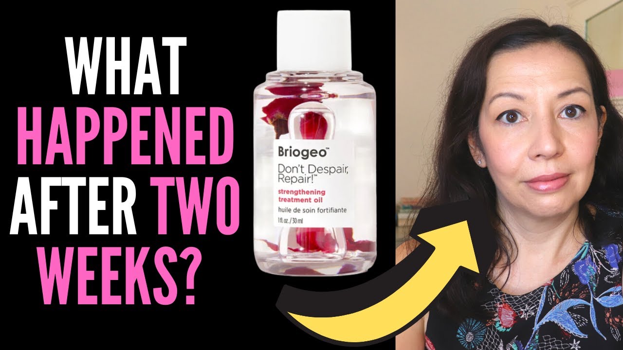 DOES IT REALLY REPAIR SPLIT ENDS? 😱 Briogeo Don't Despair Repair Oil Hair Damage FRIZZY HAIR REVIEW