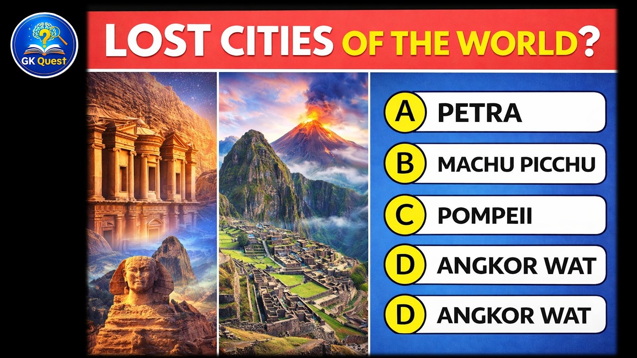 Lost Cities of the World 🌍 | 25 Mind-Blowing GK Quiz Questions | GK Quest