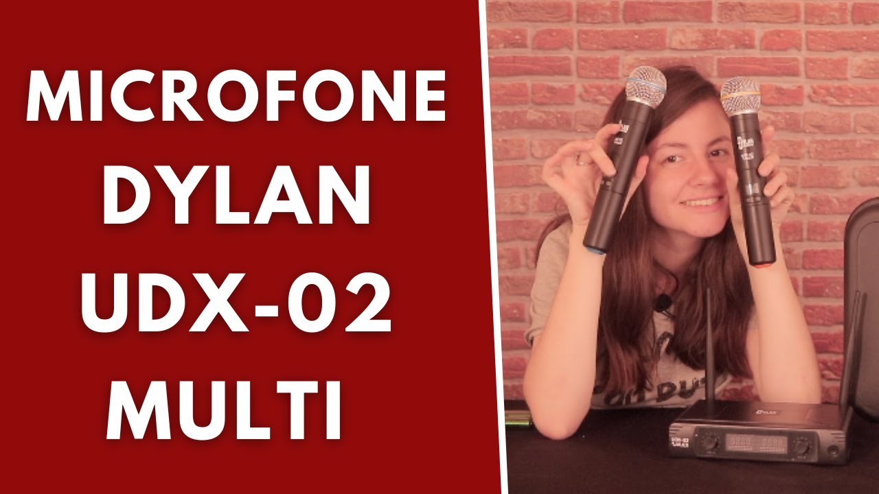 MICROFONE SEM FIO UHF DYLAN UDX-02 | UNBOXING + CARACTERÍSTICAS + TESTE