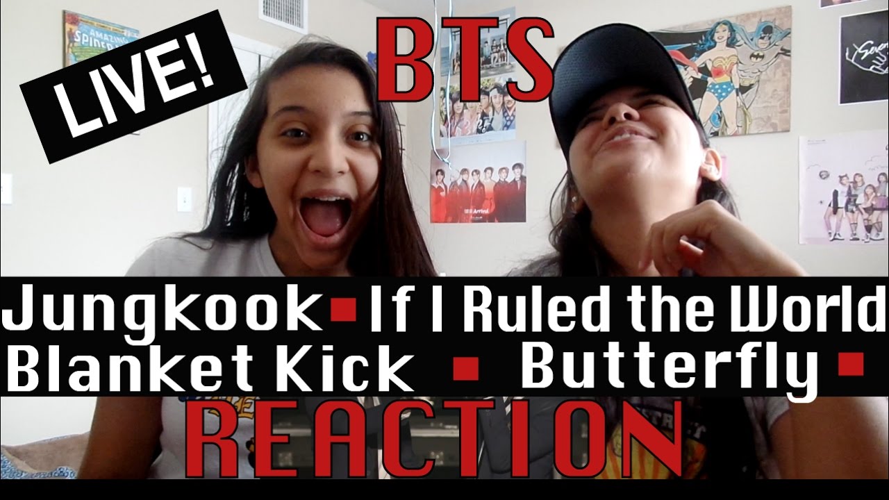 BTS! Jungkook! Butterfly! If I Ruled the World! Blanket Kick! REACTION!