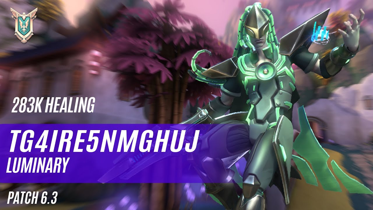 283K HEALING TG4IRE5NMGHUJ JENOS PALADINS COMPETITIVE (PATCH 6.3) LUMINARY