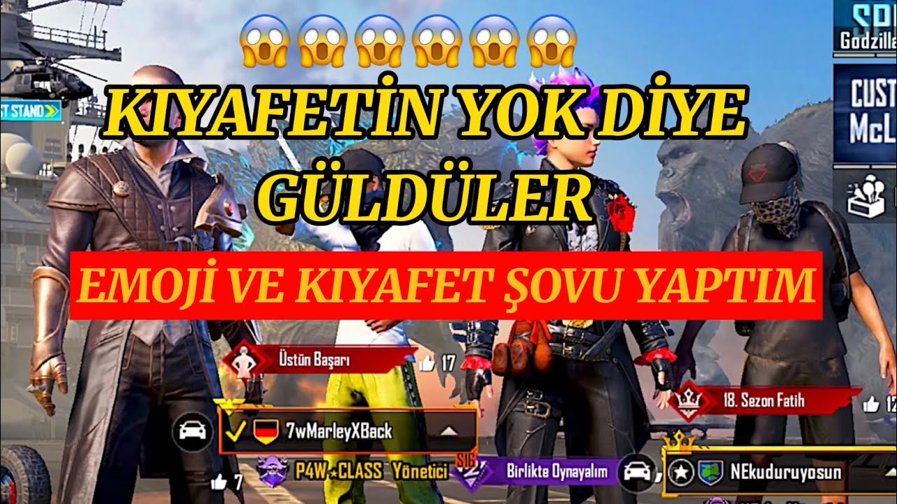 KIYAFETE ONEM VEREN İNSANLARA EMOJİ ŞOVU 🤔 / PUBG MOBILE