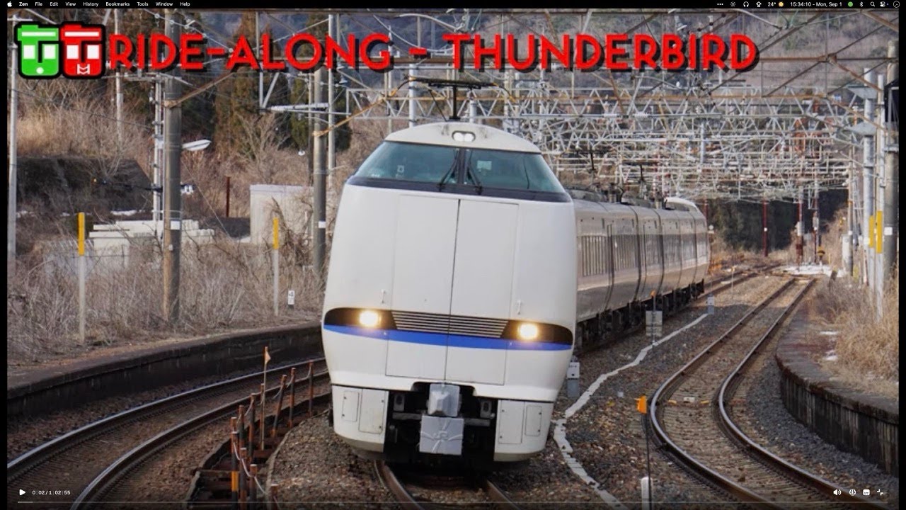 TT Ride Along – JR West 683 series THUNDERBIRD Limited Express from Tsuruga to Kyoto