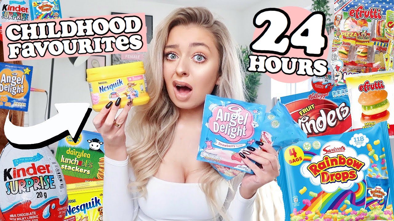 I ONLY ate CHILDHOOD foods for 24 HOURS!