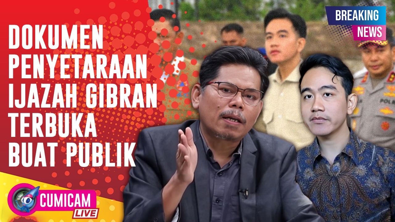 BREAKING NEWS! Dokumen Ijazah Wapres Girban Terbuka Untuk Umum, Ini kata Bonatua Silalahi!