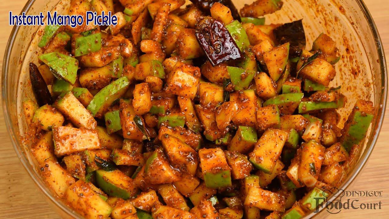 Instant Mango Pickle Recipe/ Raw Mango Pickle/ Easy Pickle Recipe