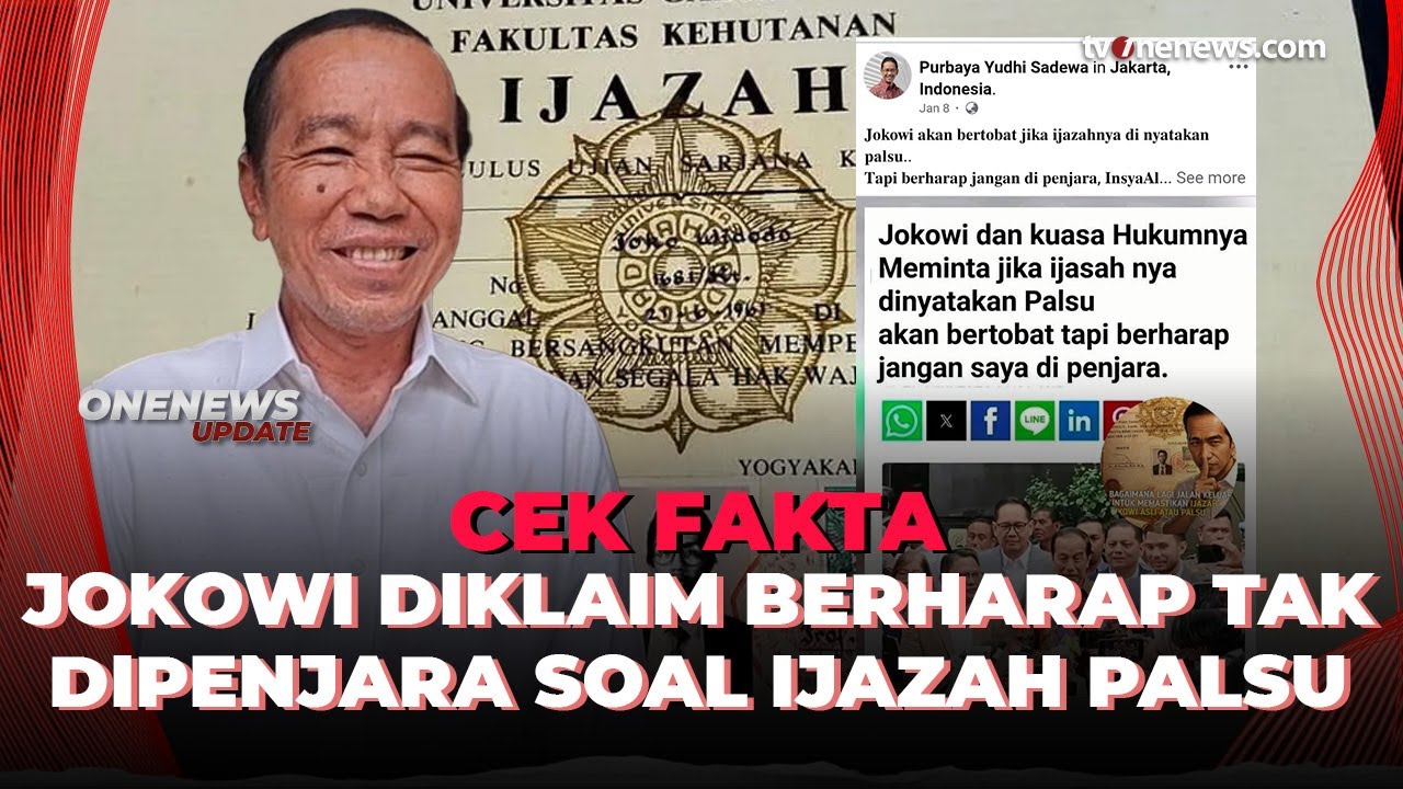 Jokowi Bakal Bertaubah Jika Ijazahnya Terbukti Palsu, Benarkah? | OneNews Update