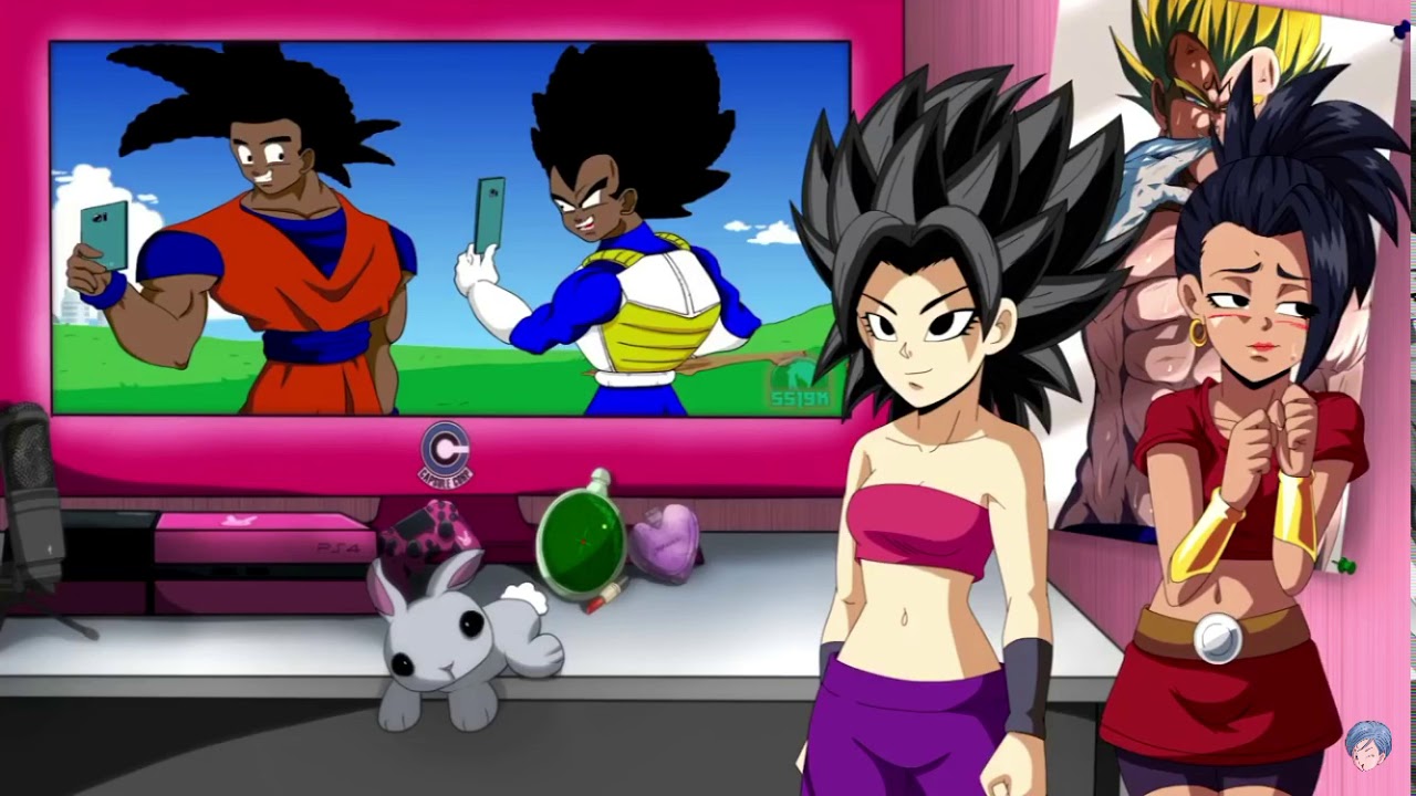 Kale and Caulifla react to if Goku and vegeta were black 2