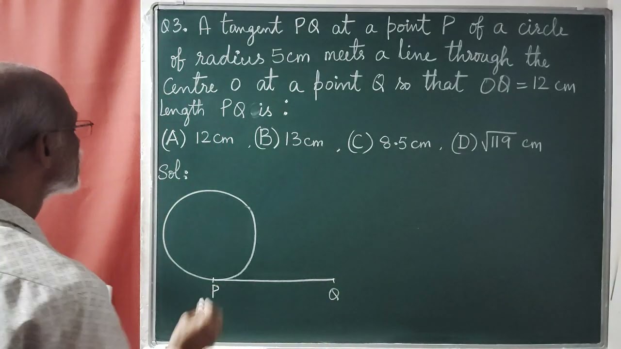 Class 10  CIRCLES Exercise 10 . 1 ( Q .1 ) ,( Q .2 ) and (Q .3 ) NCERT textbook.