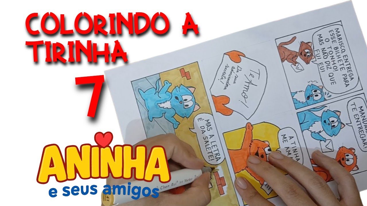 Colorindo a 7ª Tirinha da Turma da Aninha 🎨✨ | Mais Aventuras da Turminha